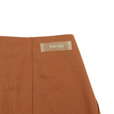 PIV'VEE Coated Pleated Skirt - Squirrel Brown