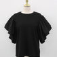 N9 Toshite Double Frill T - Black