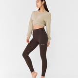 Black Label Signature 360N Double Fluffy Brushed Leggings - Deep Chocolate