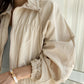 N9 Kiyod Shirring Zip-Up - Beige