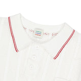 LE SONNET Air knit Polo - Cream