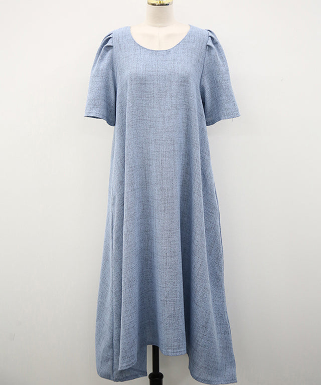 N9 Funsheet Linen Short Sleeve Dress