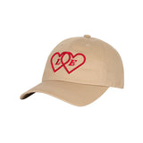 LE SONNET Two Hearts Logo Cap - Red