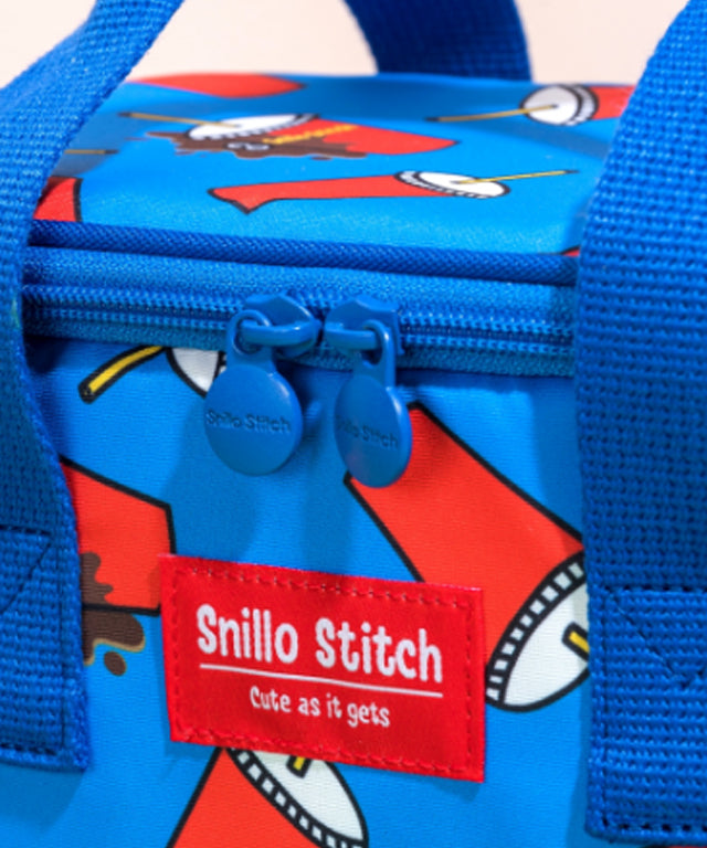 SNILLO STITCH Lunch Bag Shoulder Strap Coke - Blue