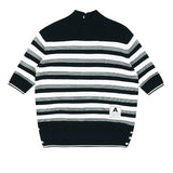 AVEN Hampton Striped Mid-Neck Knit - Navy