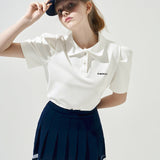 KANDINI Polo Shirts With Puff Sleeve / Short - White