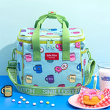 SNILLO STITCH Daily Picnic Cooler Bag Donut - Mint