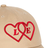 LE SONNET Two Hearts Logo Cap - Red