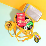 SNILLO STITCH Lunch Bag Shoulder Strap Avocado - Yellow