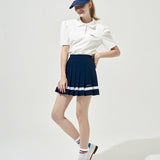KANDINI Polo Shirts With Puff Sleeve / Short - White