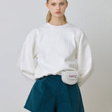 KANDINI A-line Corduroy Short Pants - Blue
