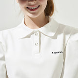 KANDINI Polo Shirts With Puff Sleeve / Short - White