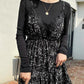 N9 Zebuche Lace Nashi Dress - Black