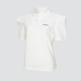 KANDINI Polo Shirts With Puff Sleeve / Short - White