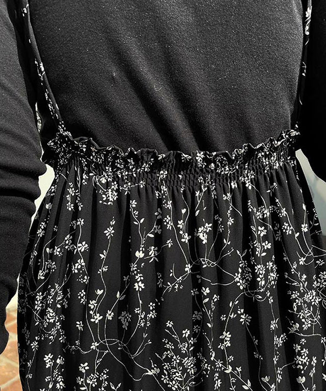 N9 Zebuche Lace Nashi Dress - Black