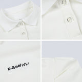 KANDINI Polo Shirts With Puff Sleeve / Short - White