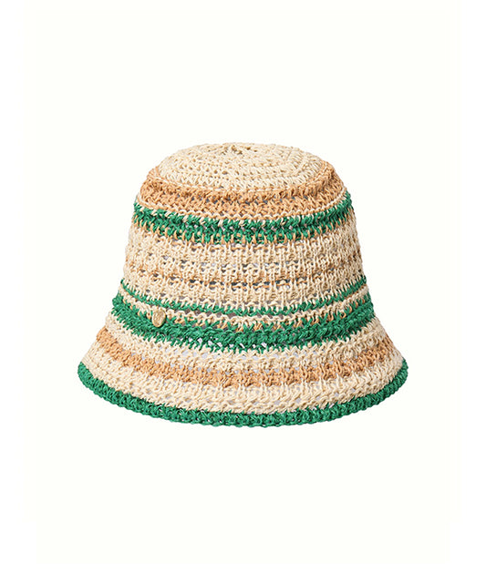 KUME STUDIO Paper Thread Knitted Bucket Hat