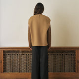 KUME STUDIO Handmade Wool Vest - Beige