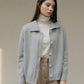 PAUL AND ALICE  WOOL BELTED CARDIGAN - GRAY