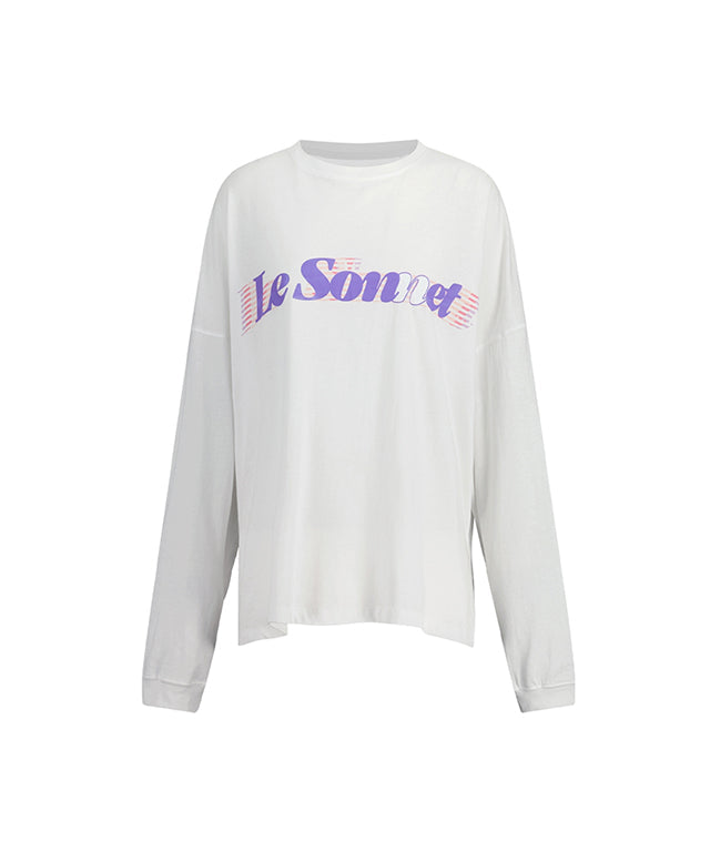 LE SONNET Basic Logo T - White