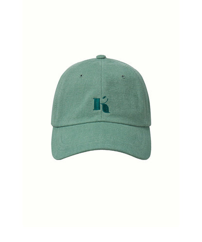 KUME STUDIO Cotton Twill Logo Embroidered Ball Cap - Green