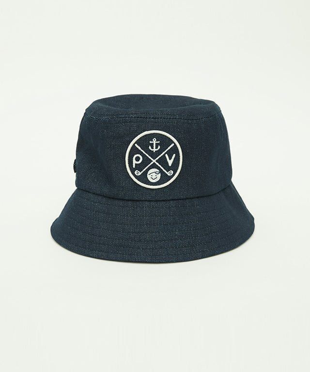 PIV'VEE Golf Ball Marker Bucket Hat - Navy