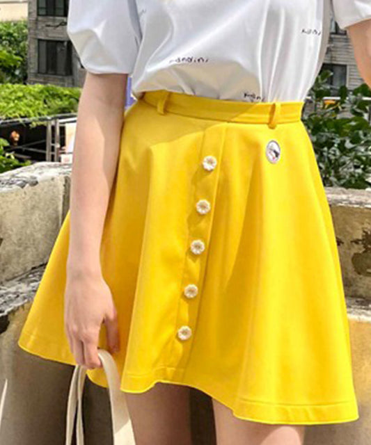 KANDINI Flared Skirt - Yellow