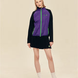 LE SONNET Essential Zip-Up - Purple