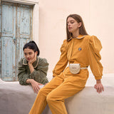KANDINI Corduroy Jumpsuit - Mustard