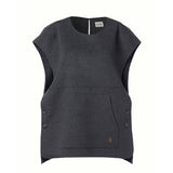 KUME STUDIO Handmade Wool Vest - Dark Gray