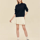 LE SONNET Duke Cable Knit - Navy