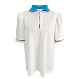 KANDINI Color Round Polo Shirt - Blue