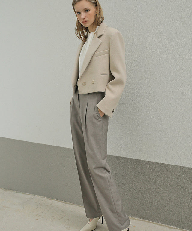 PAUL AND ALICE  BASIC SLACKS - BEIGE