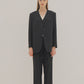 PAUL AND ALICE  NO COLLAR JACKET - BLACK