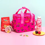 SNILLO STITCH Lunch Bag Shoulder Strap Cherry - Hot Pink