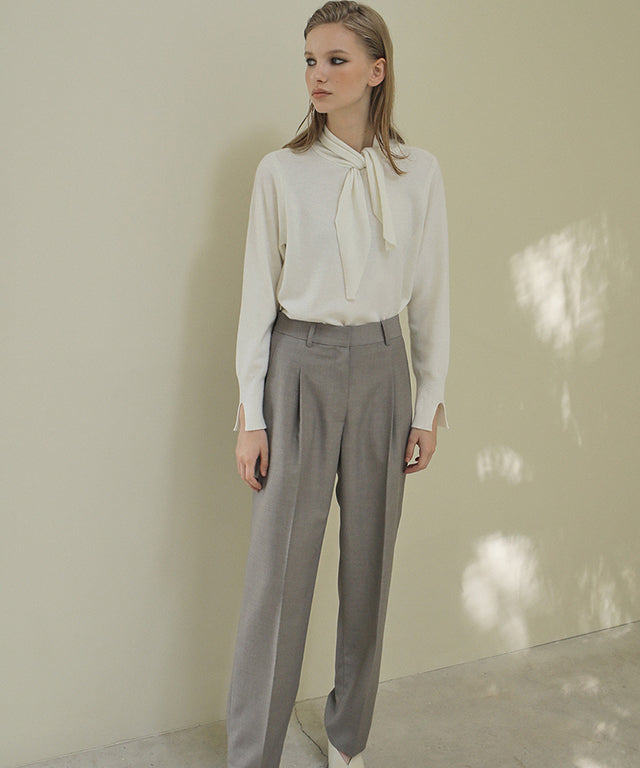 PAUL AND ALICE  BASIC SLACKS - BEIGE