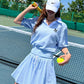 N9 Pvik Kara Embroidery Short Sleeve Tee - Sky Blue