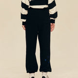 LE SONNET Two Hearts Sweatpants - Black