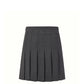 KUME STUDIO Patch Pocket Pleated Skirt - Dark Gray