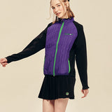 LE SONNET Essential Zip-Up - Purple