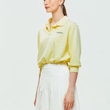 LE SONNET Simple Polo Shirts - Lemon Yellow