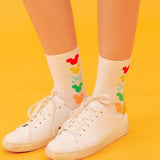PIV'VEE 5 Mickey Socks - White
