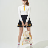 KANDINI Cool Tech Pique T-Shirt - White/Yellow