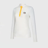 KANDINI Cool Tech Pique T-Shirt - White/Yellow