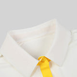 KANDINI Cool Tech Pique T-Shirt - White/Yellow