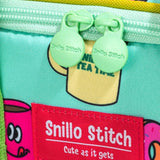 SNILLO STITCH Lunch Bag Shoulder Strap Donut - Mint
