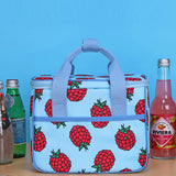 SNILLO STITCH Daily Lunch Cooler Bag Rapsberry - Sky Blue