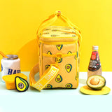 SNILLO STITCH Daily Picnic Cooler Bag Avocado - Yellow