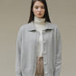 PAUL AND ALICE  WOOL BELTED CARDIGAN - GRAY