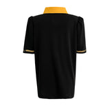 KANDINI Color Round Polo Shirt - Yellow
